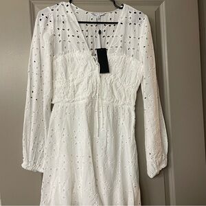 NWT Gianni Bini white Katrina dress